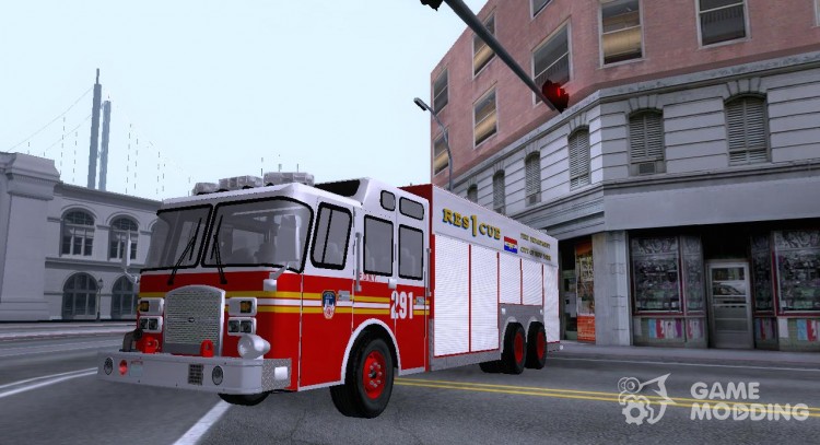 E-One F.D.N.Y Fire Rescue 1 для GTA San Andreas