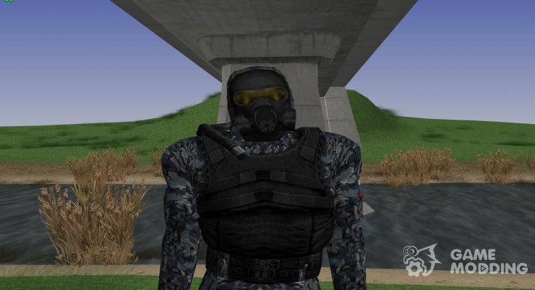 Un miembro de las fuerzas especiales de rusia de S. T. A. L. K. E. R v.6 para GTA San Andreas