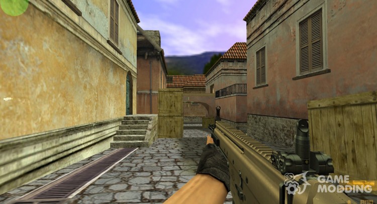 FN SCAR-L на DMG в анимации для Counter Strike 1.6