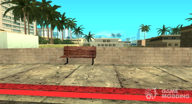Loft bench for GTA San Andreas