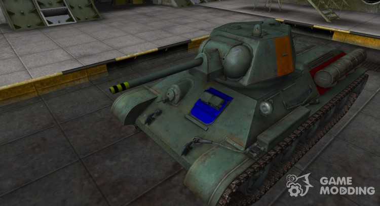 Breaking through the zone Type T-34 for World Of Tanks