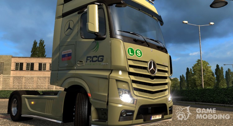Скин для Mercedes Actros2014 (RCG) для Euro Truck Simulator 2