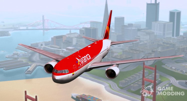 Boeing 767-200ER Avianca Colombia for GTA San Andreas
