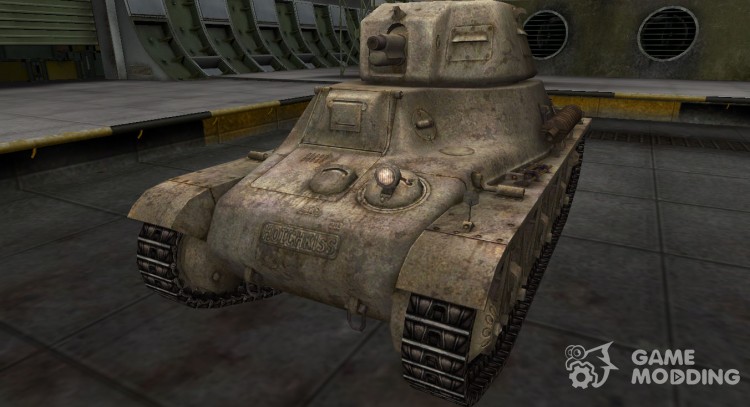 A deserted French skin for Hotchkiss H35 for World Of Tanks