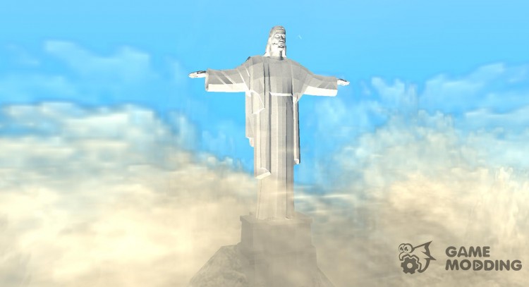 La estatua del cristo redentor en el monte Чиллиад