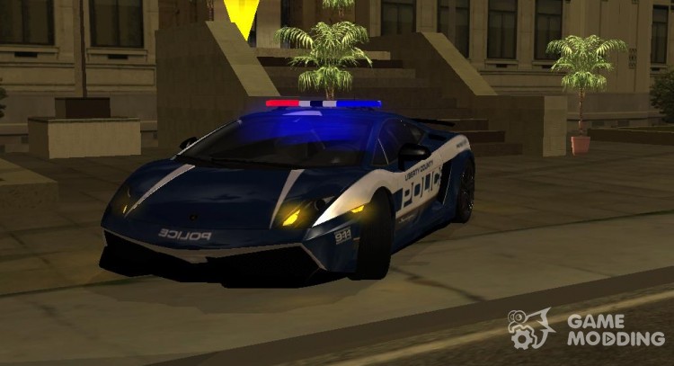 El Lamborghini Gallardo LP 570-4 2011 Police v2 para GTA San Andreas