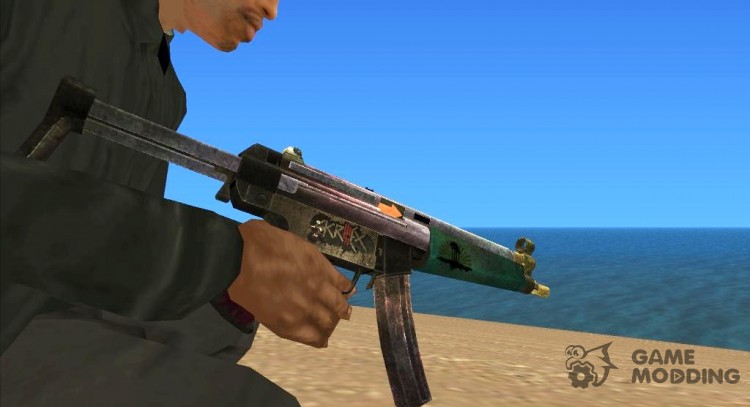 MP5 Grunge para GTA San Andreas