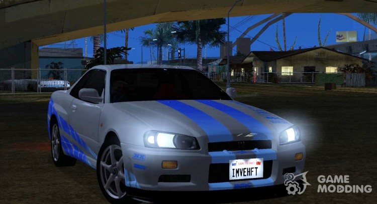 Nissan Skyline R-34 GT-R V-spec 1999 для GTA San Andreas