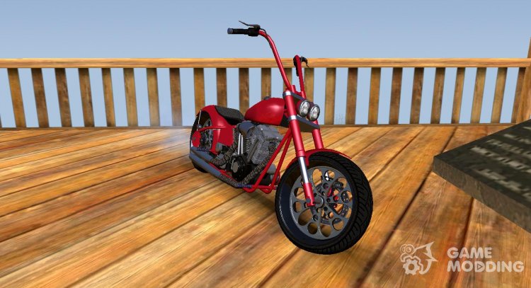 GTA V Western Motorcycle Chopper Zombie V1 for GTA San Andreas