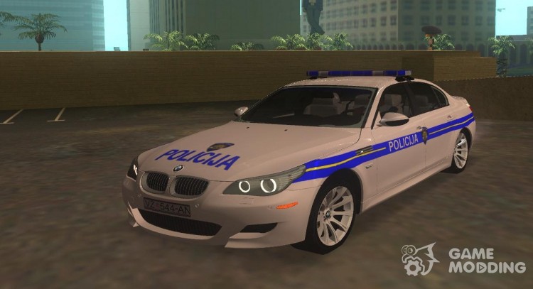 El BMW M5 croata policía para GTA San Andreas