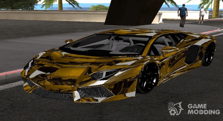 Lamborghini Aventador LP700-4 Gold Baku Luxury for GTA San Andreas