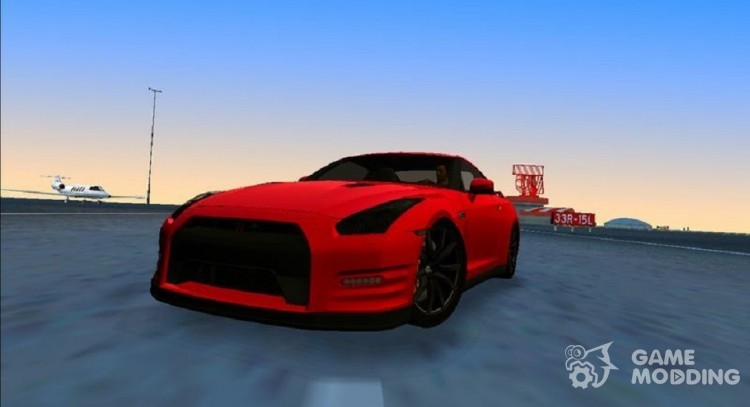 Nissan GTR R35 Black Edition для GTA Vice City