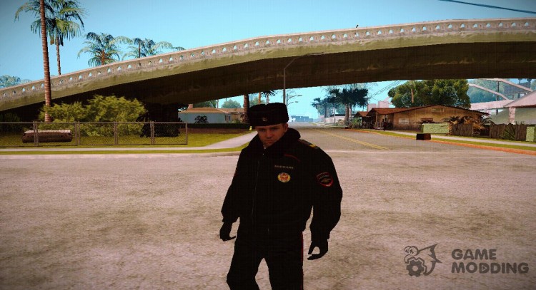 Полиция РФ в зимней форме V3 для GTA San Andreas