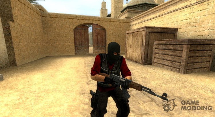Красный и серый террорист для Counter-Strike Source