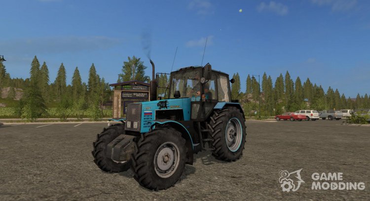 Mod Belarus MTZ 1221 blue version 1.0 for Farming Simulator 2017