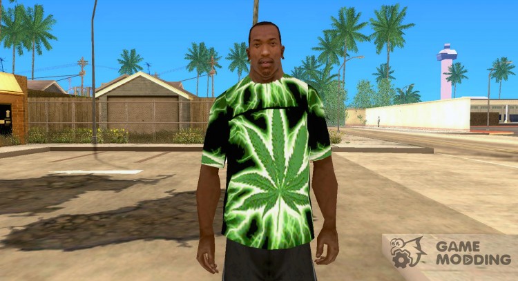 T-shirt marijuana for GTA San Andreas