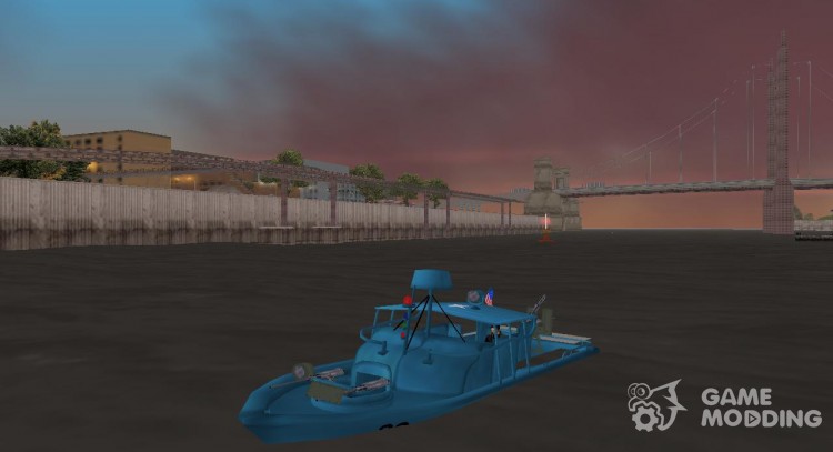 Patrol Boat River Mark 2 (Player_At_Wheel) для GTA 3