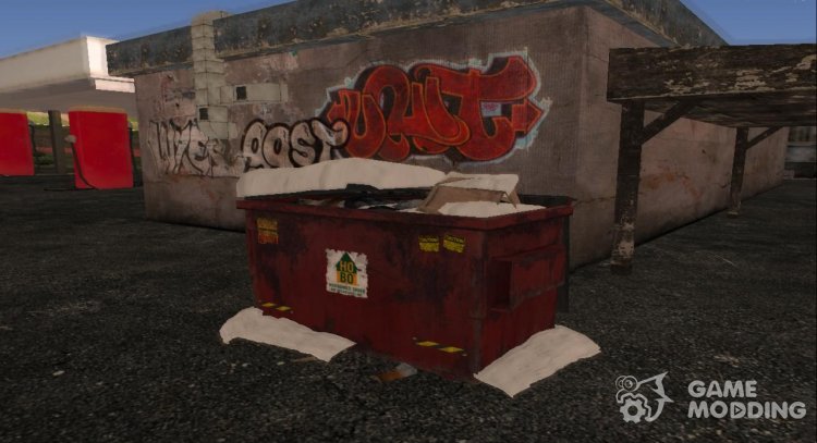 Winter Dumpster для GTA San Andreas