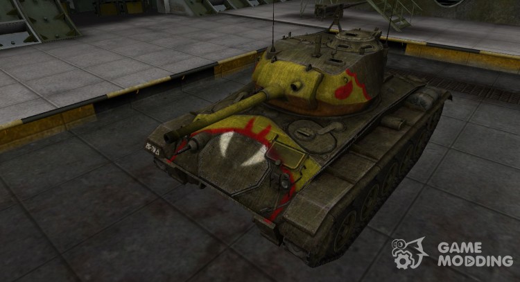 Historical camouflage M24 Chaffee for World Of Tanks