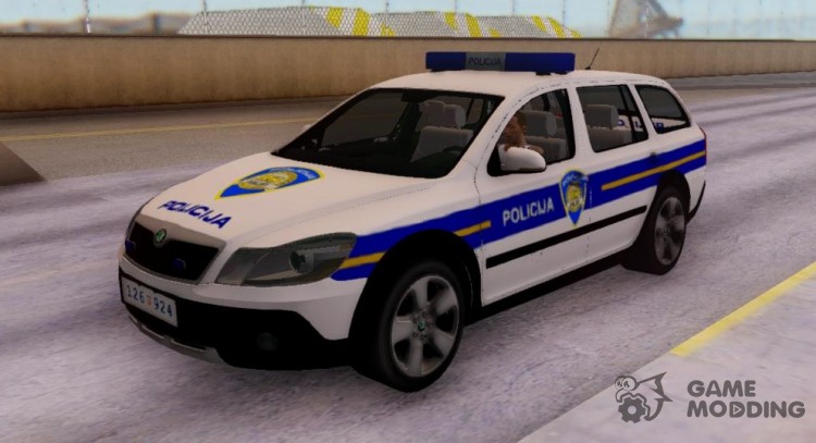 Škoda Scout Croatian Police Car для GTA San Andreas