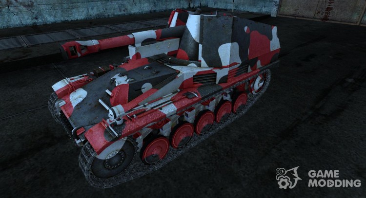 The skin for the Wespe No. 14 for World Of Tanks