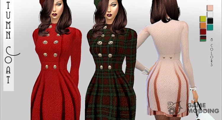 Autumn Coat для Sims 4