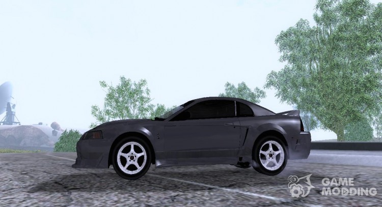 Ford Mustang SVT Cobra 2003 White wheels для GTA San Andreas