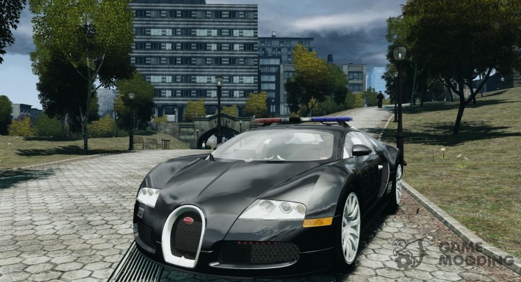 Policía del Bugatti Veyron 16.4 [EPM/ELS] para GTA 4