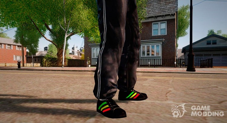 Кроссовки Adidas Rasta для GTA 4