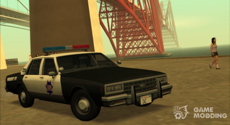 Chevrolet Impala 1985 SFPD para GTA San Andreas