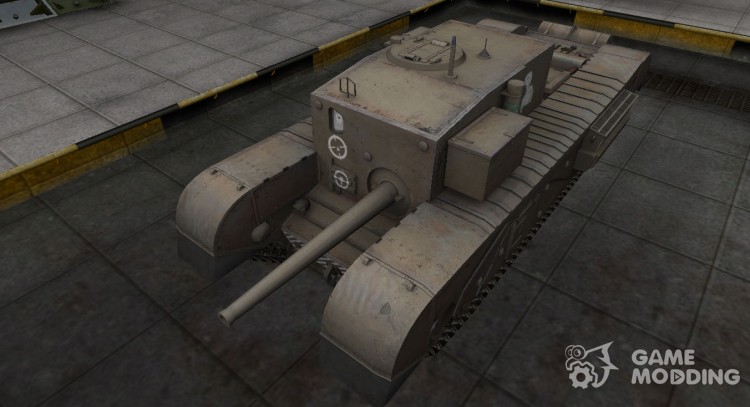 Зоны пробития контурные для Churchill Gun Carrier для World Of Tanks