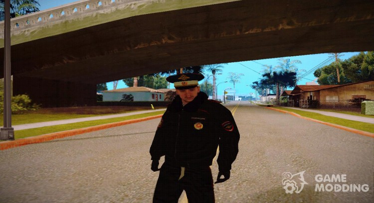 La policía de rusia en el invierno de forma V6 para GTA San Andreas