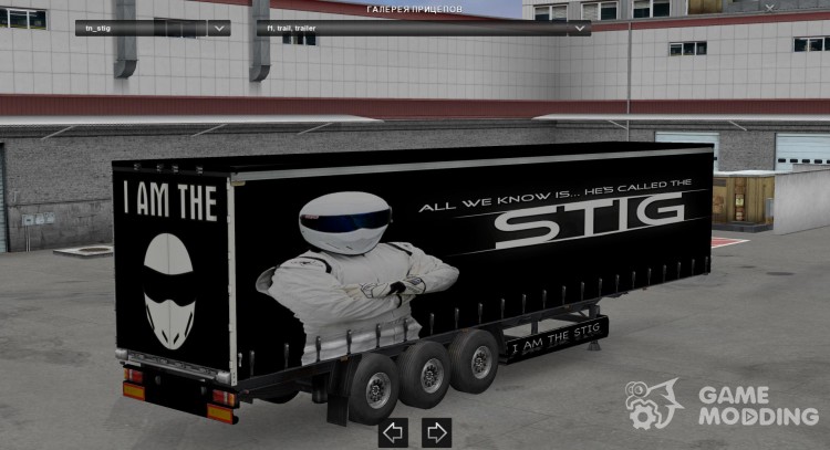 The Stig Trailer para Euro Truck Simulator 2