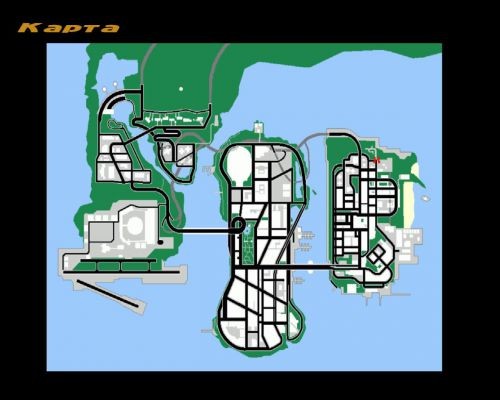 GTA3 Map, The full map of GTA 3, vx311