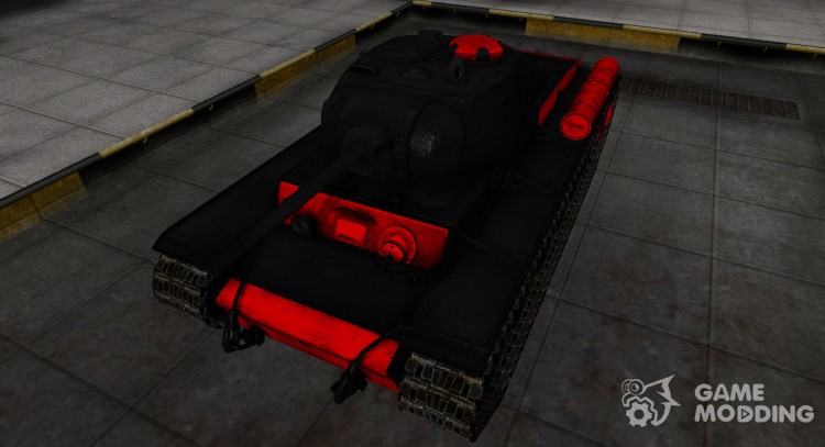 Negro y rojo de la zona de ruptura del KV-1S para World Of Tanks