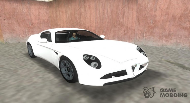 Alfa Romeo 8C Competizione TT черный Revel для GTA Vice City