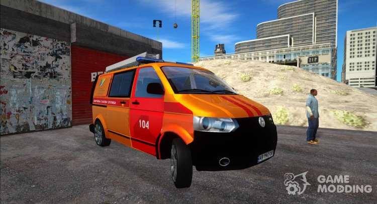 Volkswagen T5 Emergency Gas Service for GTA San Andreas