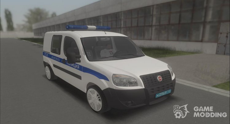 Fiat Doblo Van 2009 Полиция для GTA San Andreas