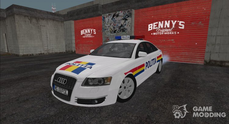 Audi A6 (C6) 3.0 Quattro - Румынская полиция для GTA San Andreas