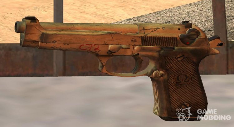 Beretta M9 (Skins 3) для GTA San Andreas