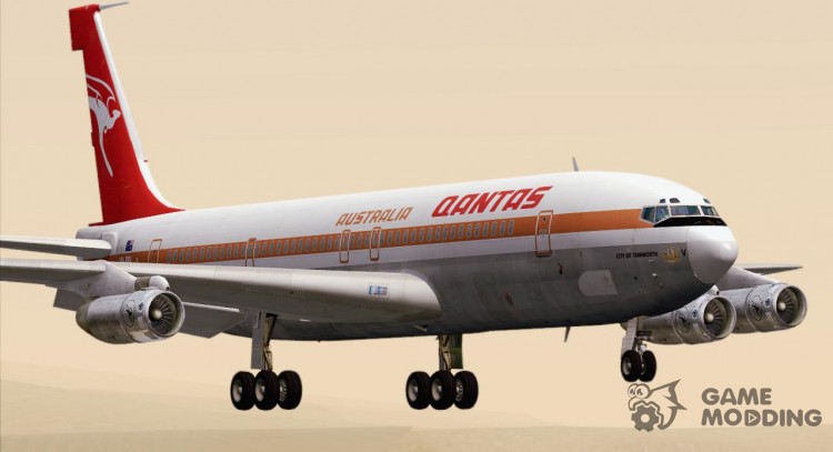 Boeing 707-300 Qantas para GTA San Andreas