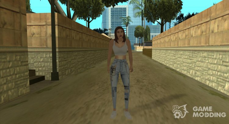 Girl in jeans for GTA San Andreas