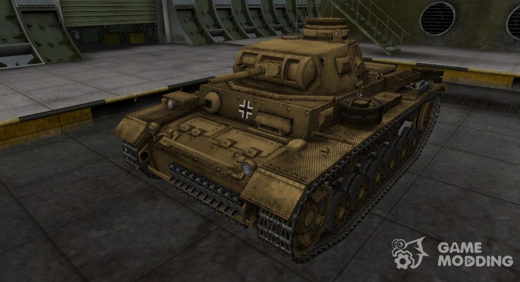 Alemán skin para el Panzer III para World Of Tanks