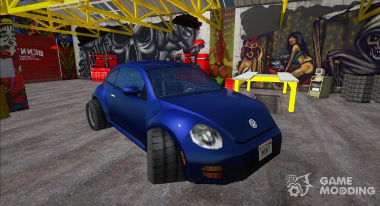 Volkswagen New Beetle 2012 LowPoly (SA Style) para GTA San Andreas