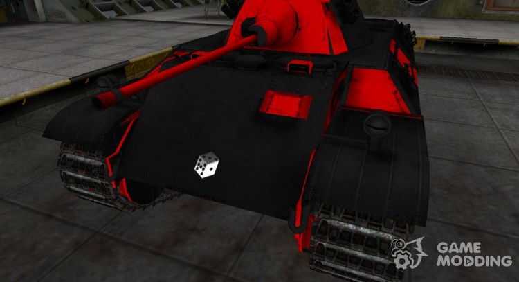 Черно-красные зоны пробития VK 16.02 Leopard для World Of Tanks