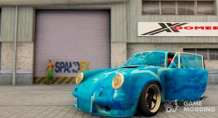 Porsche 911 Blue Star for GTA San Andreas