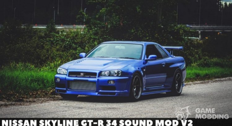 Nissan Skyline GT-R R34 Sound Mod v2 for GTA San Andreas