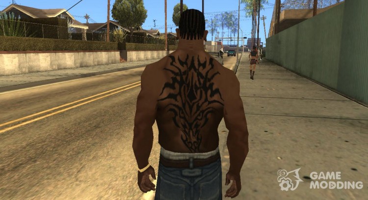TribalDragon Tattoo para GTA San Andreas