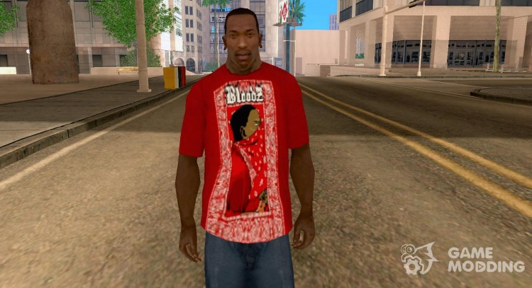 Camiseta BloodZ/Urban para GTA San Andreas