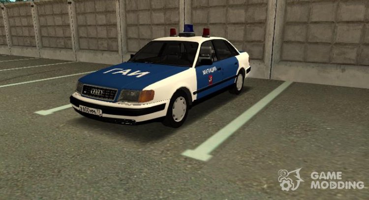 Audi 100 C4 traffic police 1994 for GTA San Andreas